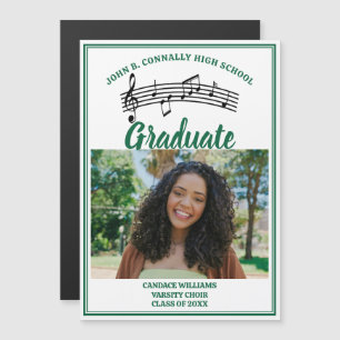 Green Choir Photo High School Graduation Magnet