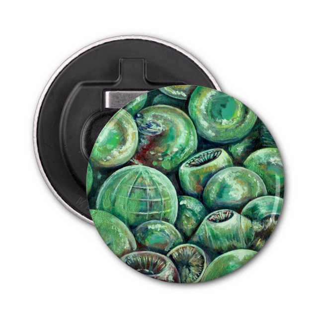 Green Christmas Balls Bottle Opener (Front)