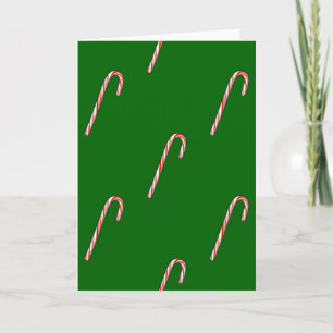 green christmas candy cane invitation