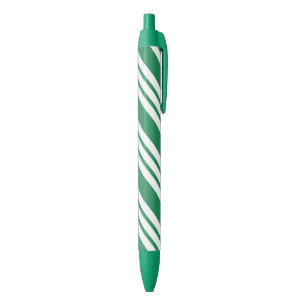 Green Christmas Candy Cane Pen