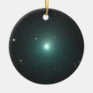 Green Christmas Comet 46P/Wirtanen Ceramic Ornament