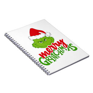 Green Christmas Creature with Winter Elements  Notebook