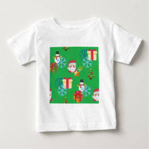 green christmas emoji baby T-Shirt