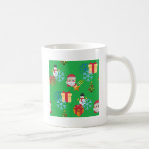 green christmas emoji coffee mug
