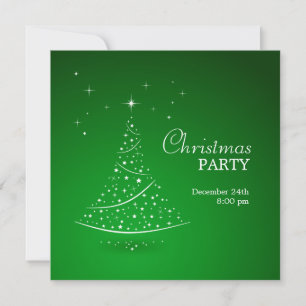 Green Christmas Party invitation