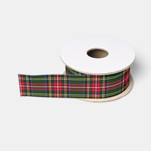 Green Christmas Plaid Grosgrain Ribbon