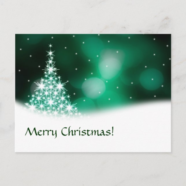 Green Christmas postcard (Front)