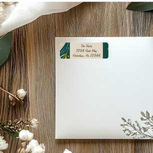 Green Christmas Return Address Labels