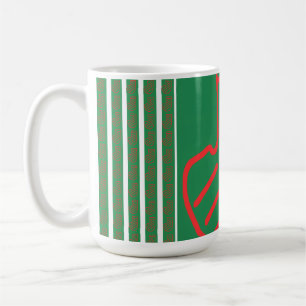 Green Christmas Stocking on Green Coffee Mug