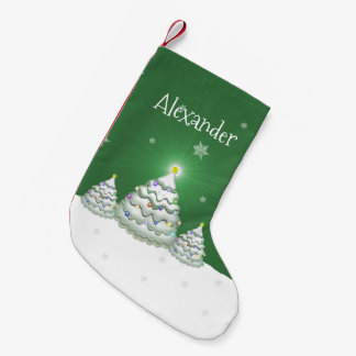 Green Christmas Tree Christmas Stocking