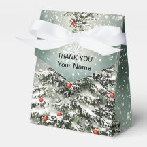 Green Christmas Tree Colourful Ornaments White Sno