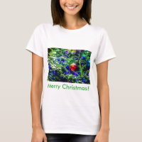Green Christmas Tree Red Ball