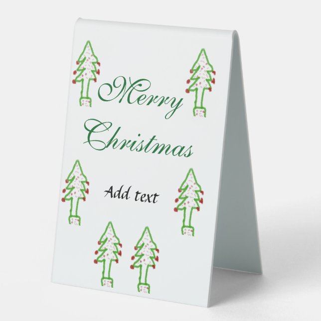Green Christmas tree red cherry merry Christmas mo (Front)