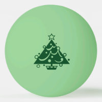 Green Christmas Tree Shape on Glow-in-the-Dark