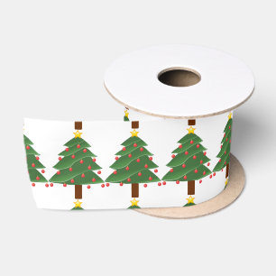 Green Christmas Tree Thunder_Cove Satin Ribbon