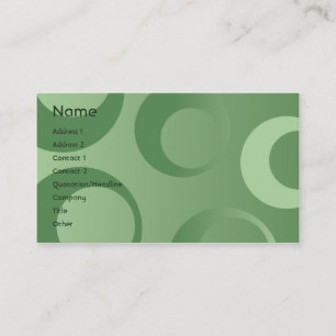 Green Circles - Business Business Card
