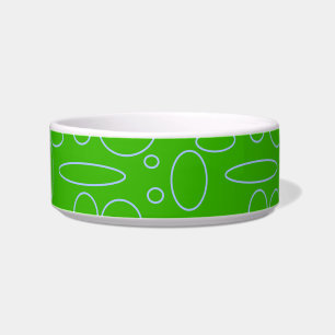Green Circles Loops Bowl
