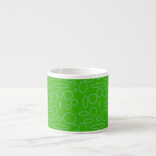 Green Circles Loops Espresso Cup