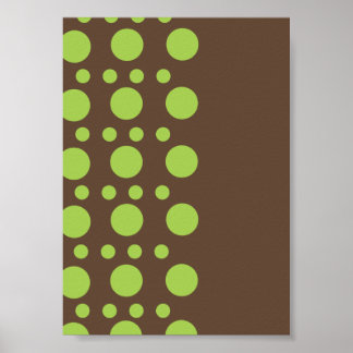 Green Circles Poster