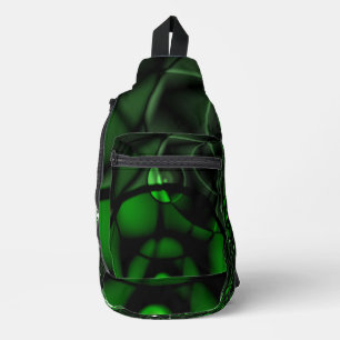 Green Circles Sling Bag
