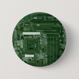 Green circuit board badge