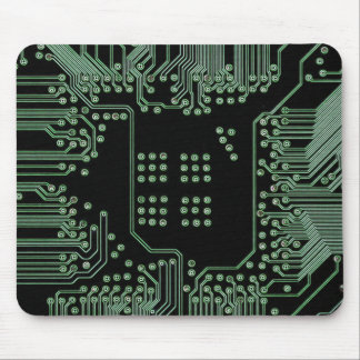 Green Circuit Board Mouse Pad