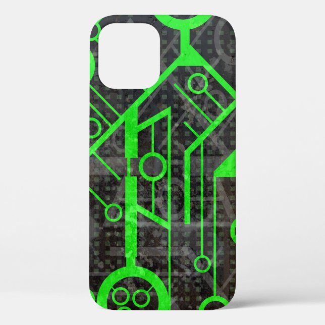 Green Circuit Case-Mate iPhone Case (Back)