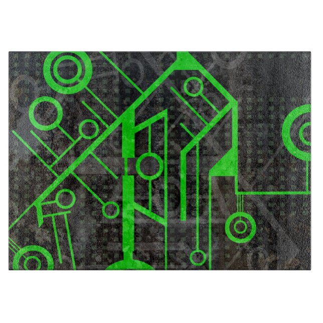 Green Circuit Cutting Board (Front)