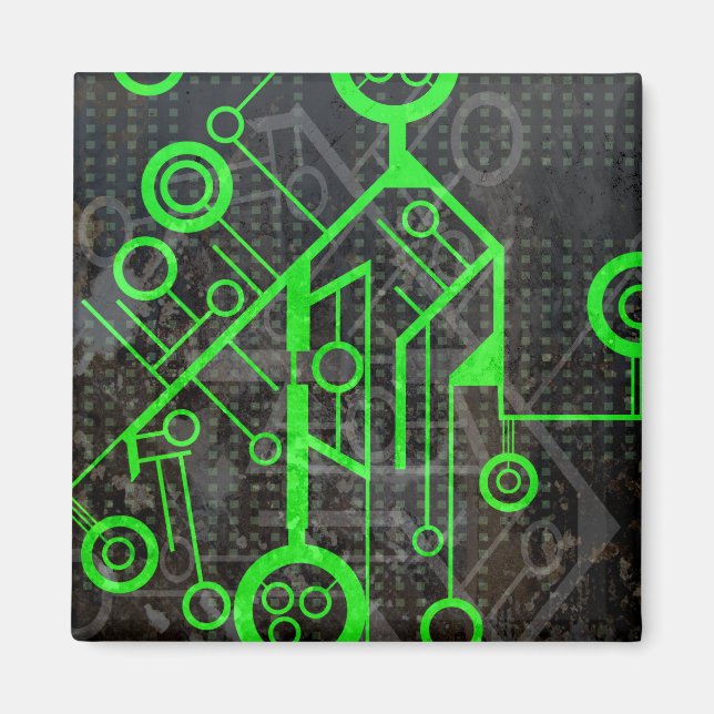 Green Circuit Magnet (Front)