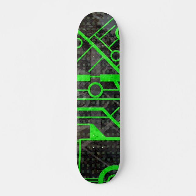 Green Circuit Skateboard (Front)