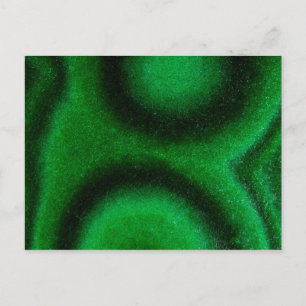 Green Circular Malachite Postcard