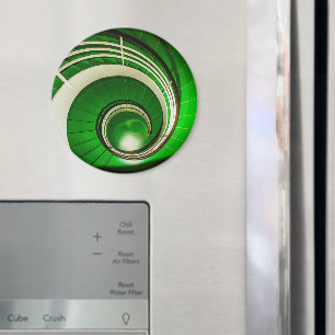 Green Circular Stairway Magnet