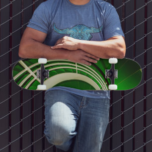 Green Circular Stairway Skateboard