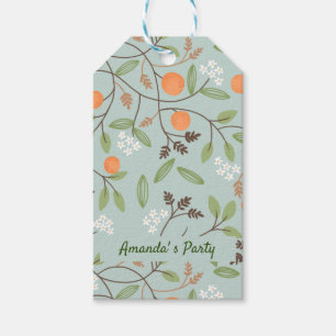 Green Citrus and Orange Blossom Gift Tags