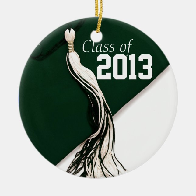 Green Class of 2013 Ornament (Front)