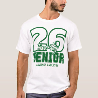 Green Class of 2026 Graduation  T-Shirt