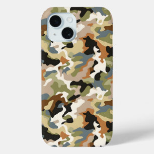 Green Classic Camouflage  iPhone 15 Case