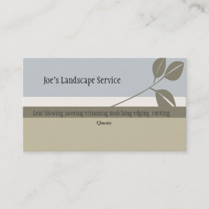 Green Classic Elegant Nature Lead Stripes Business Card