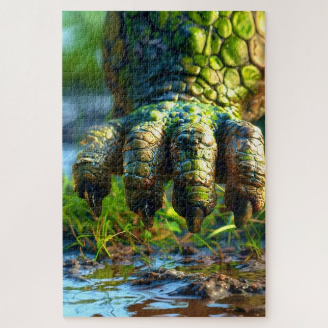 Green Claw Jigsaw Puzzle (Vertical)