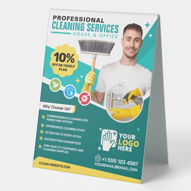 Green Cleaning Service (with Price List) (Front)