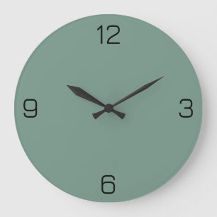 Green Clover 769789 Colour with Option to Add Name Large Clock