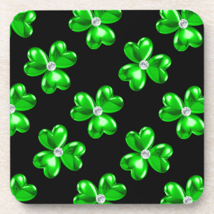 Green clover coaster