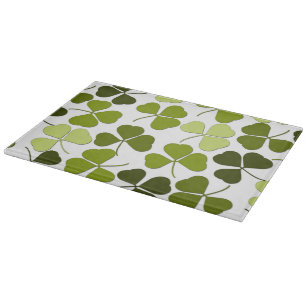 Green Clover in a Variety of Shades Cutting Board