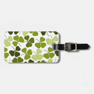 Green Clover in a Variety of Shades Luggage Tag