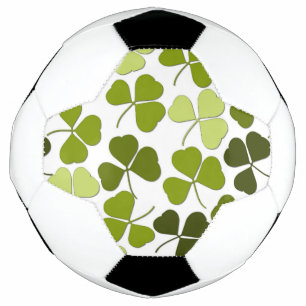 Green Clover in a Variety of Shades Soccer Ball