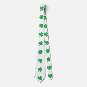 Green Clover Leaf Tie