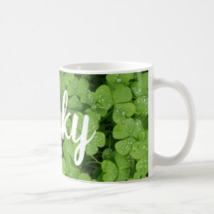 Green clover lucky st.Patrick's mug