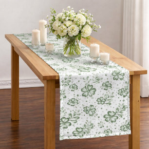  Green Clover Pattern  Medium Table Runner