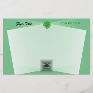 Green Clover Ribbon by Kenneth Yoncich Flyer