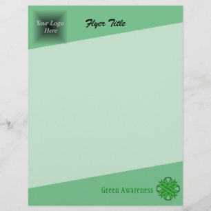 Green Clover Ribbon by Kenneth Yoncich Flyer
